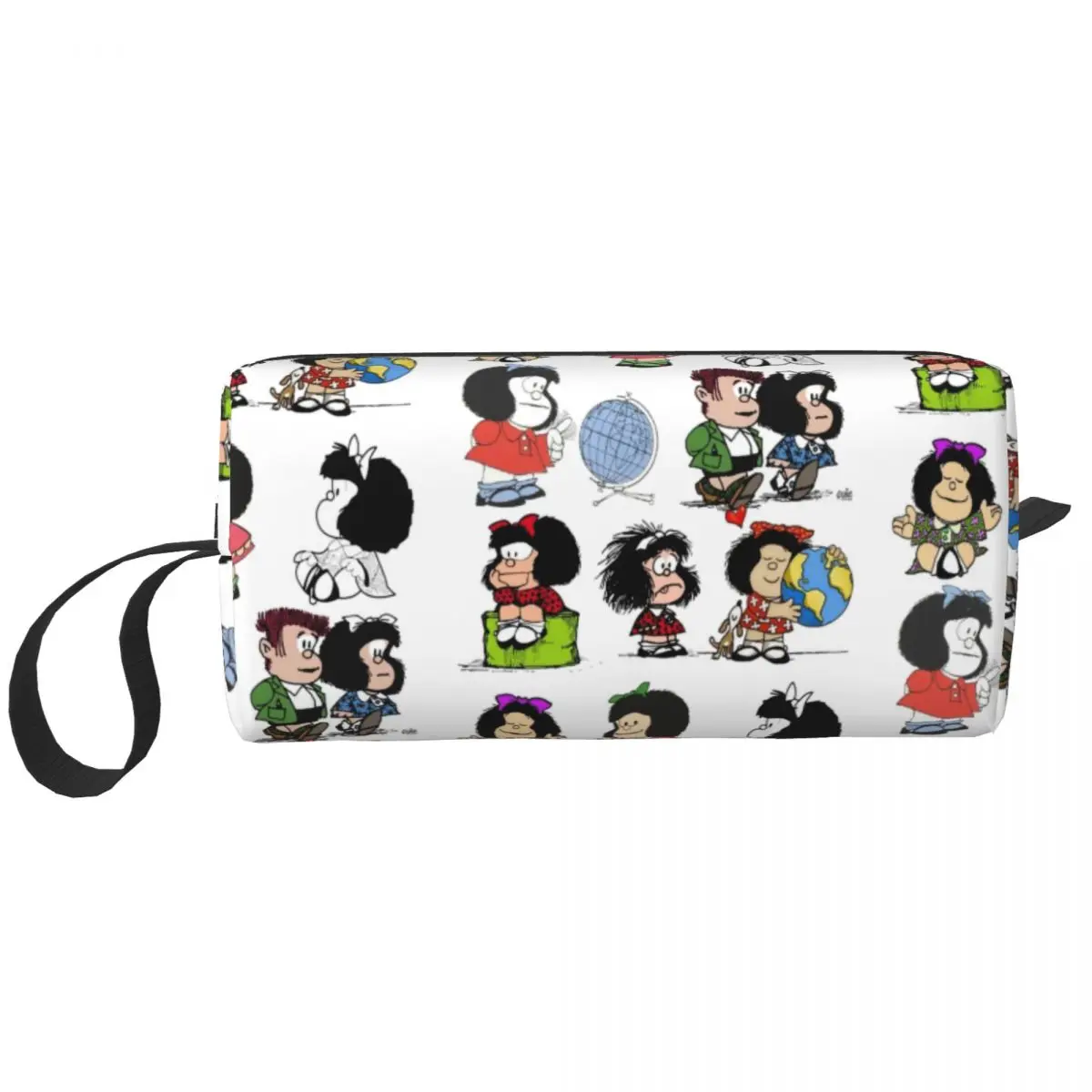

Travel Quino Mafada Manga Toiletry Bag Fashion Argentina Cartoon Makeup Cosmetic Organizer for Women Beauty Storage Dopp Kit Box