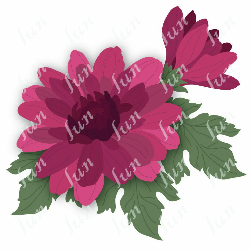 

Lovely Layers Mum Flowers Die Cuts Shape Metal Cutting Dies for Diy Scrapbooking Photo Album Decorative Embossing Paper Cards
