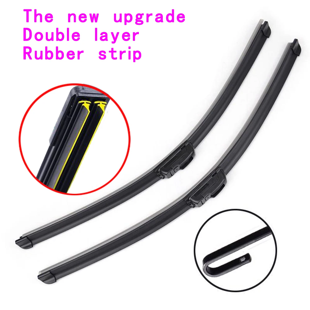 

2Pcs 26"+16" J&U Hook Car Front Wiper Blades For Toyota Corolla sedan Windscreen