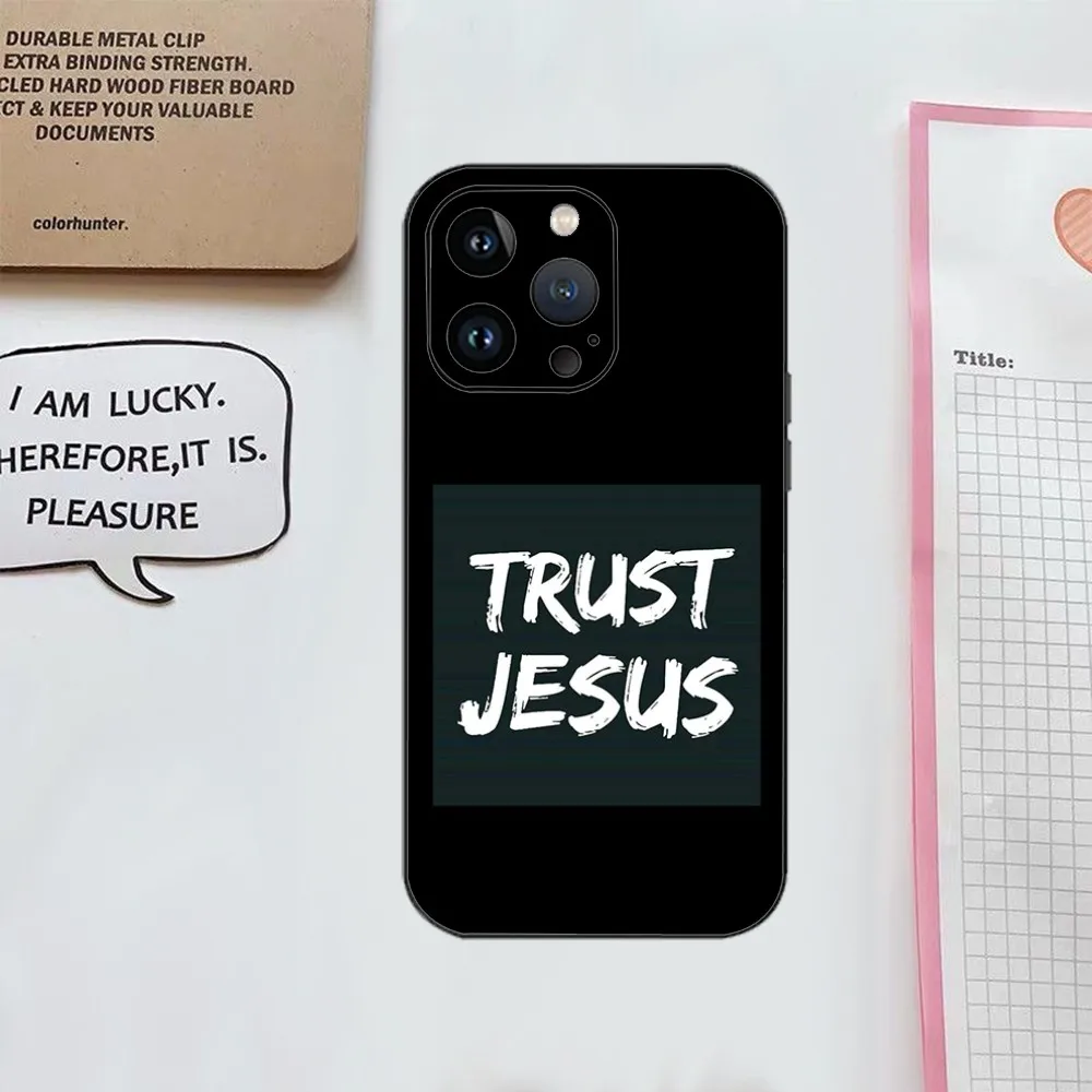 Чехол для телефона F-Faith Jesus Art Words Iphone 16 15 11 13 14 Pro Max 7 8 Plus X Xr Xs 12 mini чехол