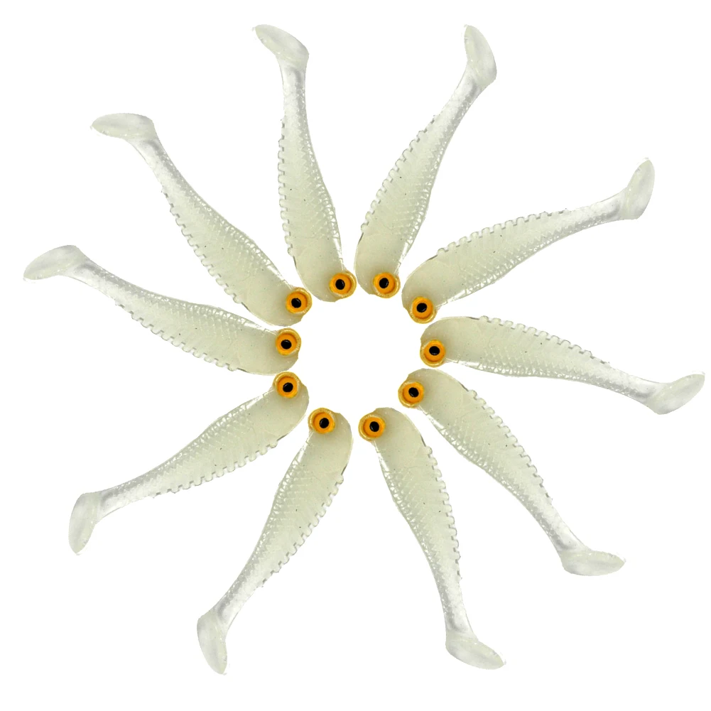 

10/20Pc Luminous Bait Night Fishing Lures Simulation T-Tail Soft Baits Fake Artificial Fishing Lures Accrssories For Ocean Lakes