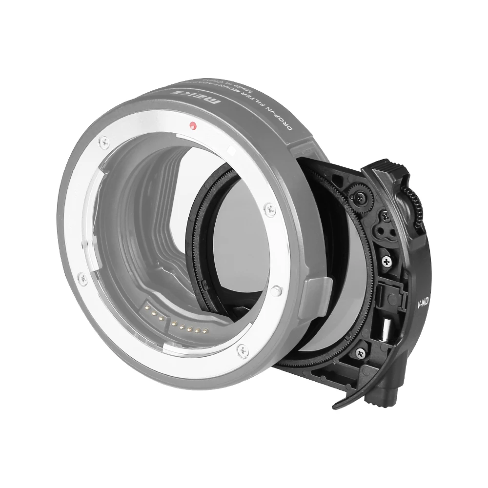 Фото Комплект переменных ND-фильтров Meike MK-EFTR-VND (фильтр нейтральной плотности) для Canon и Meike, адаптер для всех вставных фильтров №2