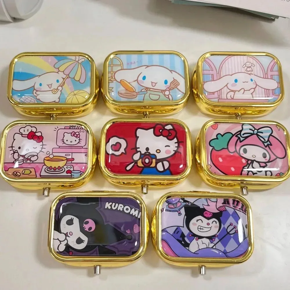 Контейнер для таблеток в мультяшном стиле HelloKitty контейнер лекарств портативная
