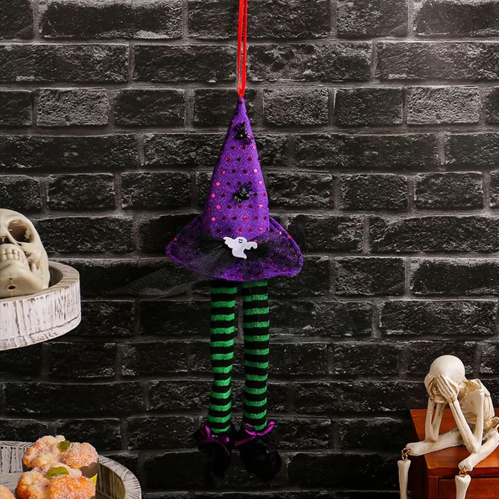 Страшный Хэллоуин длинноногая подвеска ведьмы полосатая изысканная ведьма