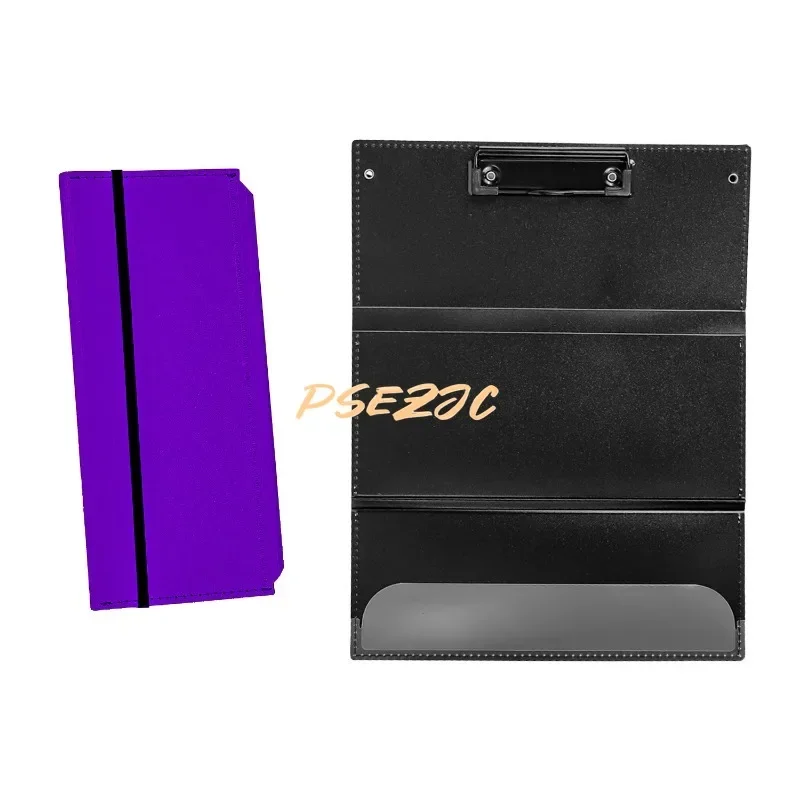 Складная пластиковая папка с зажимом