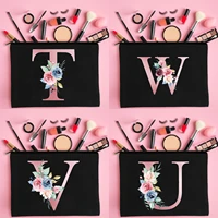 girl cosmetic bag letter print makeup bag toiletries organizer wash storage pouch wedding party bride gifts makeup bag organizer
