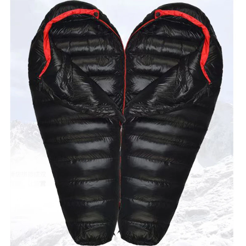 

Спальный мешок для кемпинга, спальный мешок с наполнителем из утиного пуха для мам, 400 г, 600 г, 800 г, 1000 г, согревающий мешок для сна для победителя, аксессуары для путешествий и кемпинга