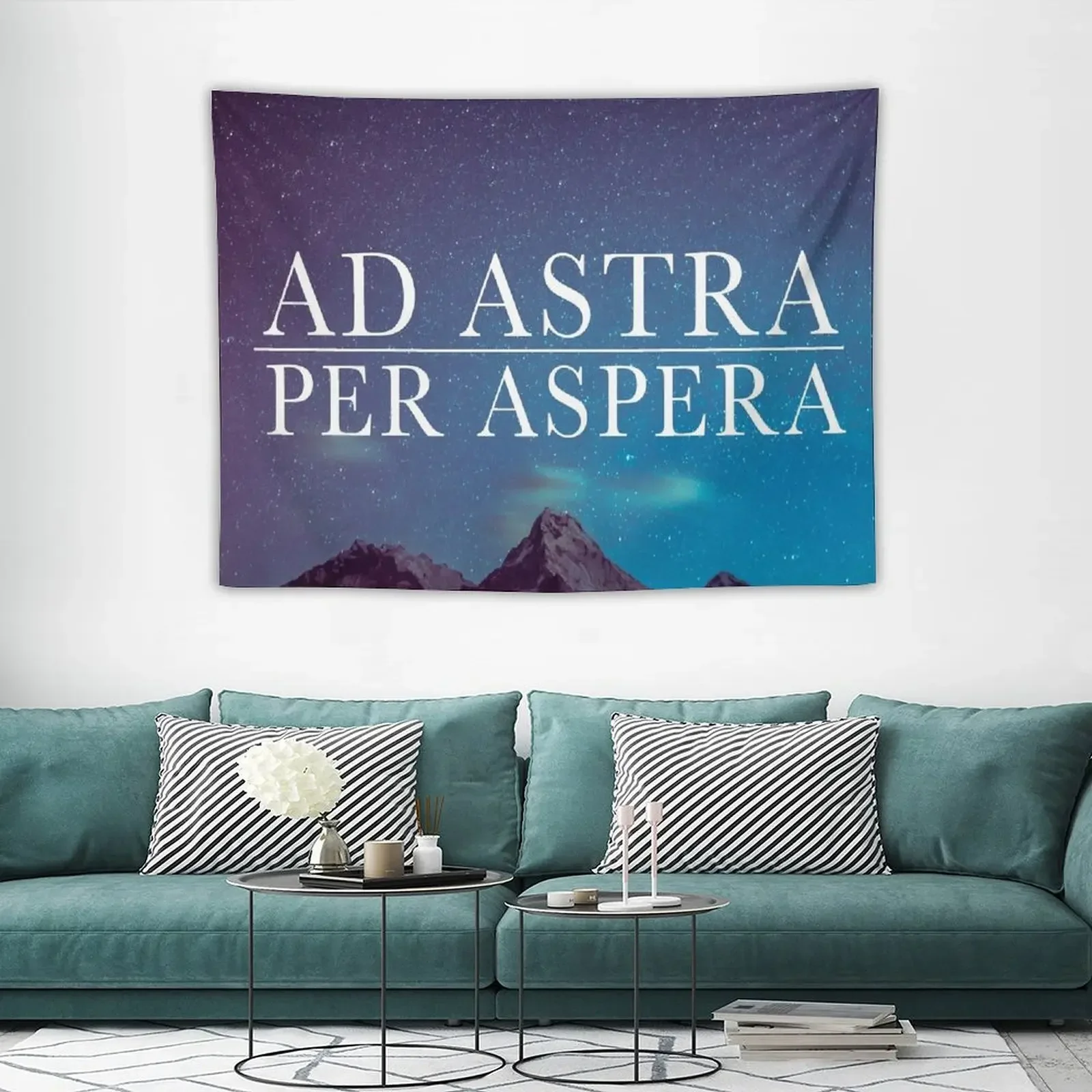 Гобелен Ad Astra Per Aspera Декор для дома в скандинавском стиле милый украшение спальни