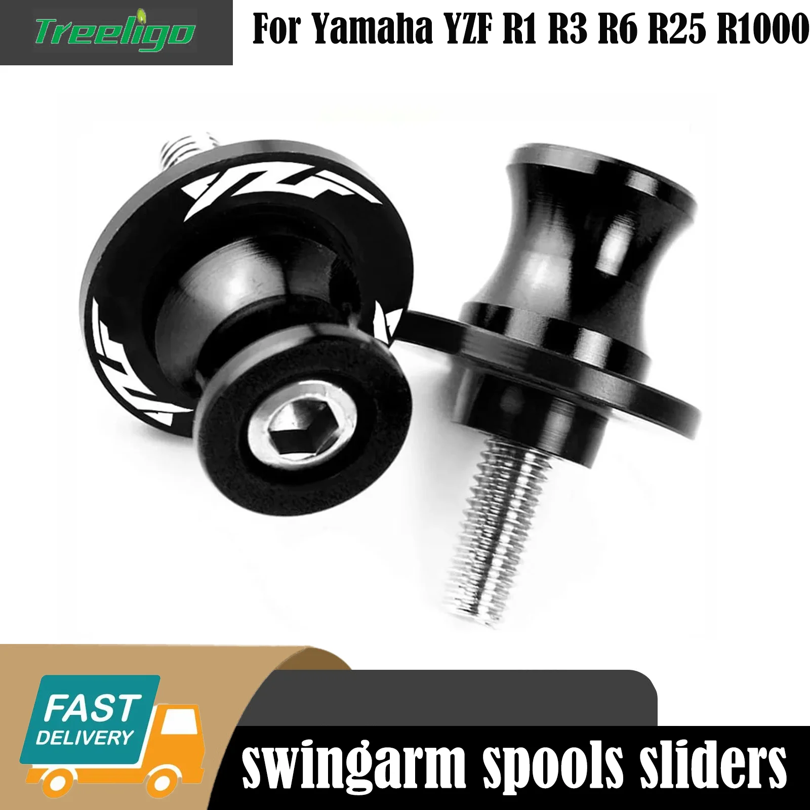 Treeligo M6 мотоциклетные катушки маятника ползунки слайдер подставка винт для Yamaha YZF