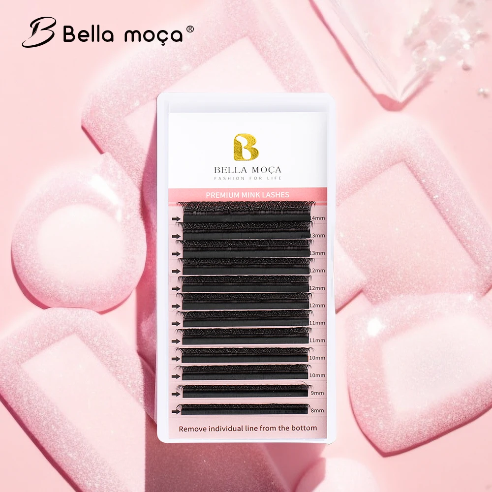Фото Bella moça M/L+ YY Shape Lashes 8-14 мм Натуральные мягкие бразильские объемные ресницы №2