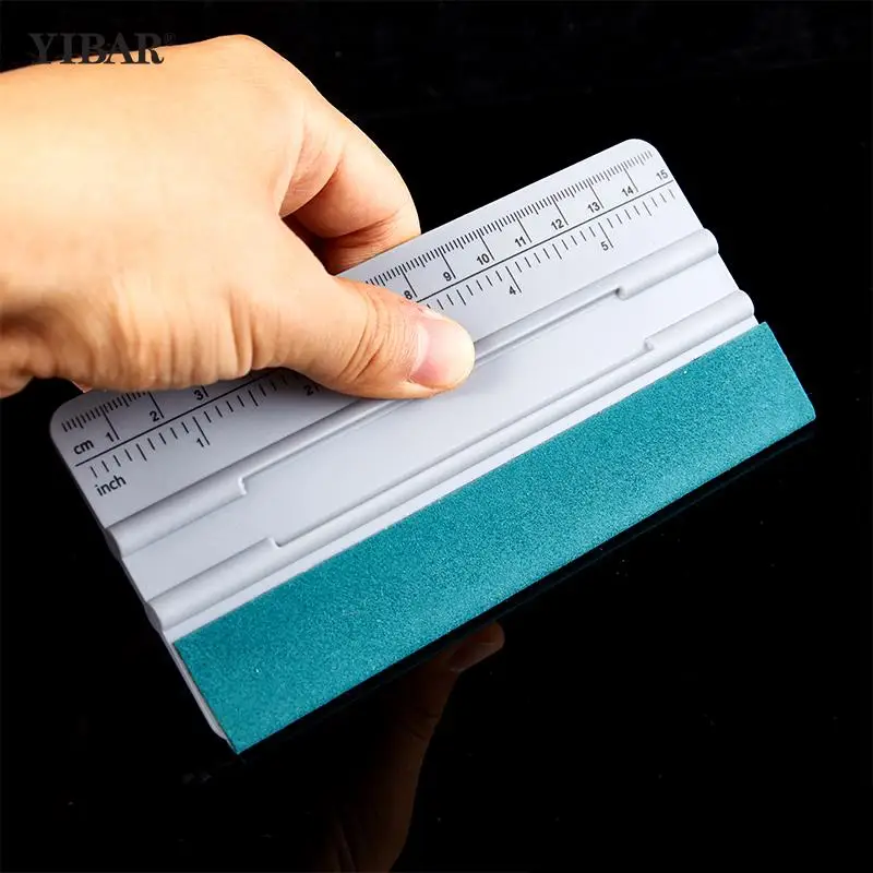 

1Pc Carbon Fiber Vinyl Scale Squeegee Vinyl Wrap Car Film Sticker Wrapping Suede Felt Scraper Window Tint Tool Cleaning Tool