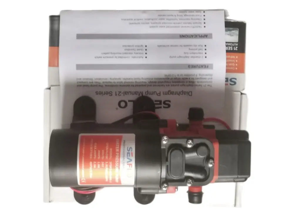 

Мембранный насос SEAFLO 24 В DC 1,2 GPM 4,3 LPM 35 PSI для судовых автофургонов, яхт, лодок, фургонов