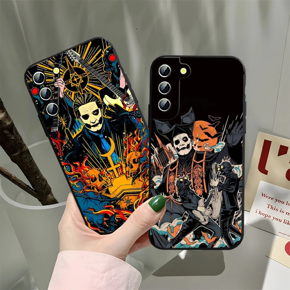 Чехол для телефона Ghost Heavy Metal Band Samsung Galaxy S23 S22 S24 S25 S21 Ultra Fe Plus A16 A34 A54 A24 A52 A53 M54 Cover