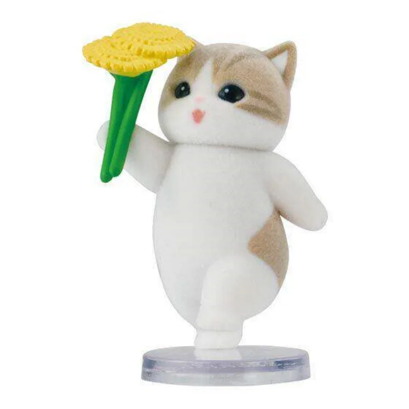 Коллекционная фигурка кошки Mofusand Narabundesu (серия 3) из серии Gashapon, флокированная, высотой около 4,5 см, настольное украшение для взрослых коллекционеров (art.: 3920da215cd04) - 3920da215cd04