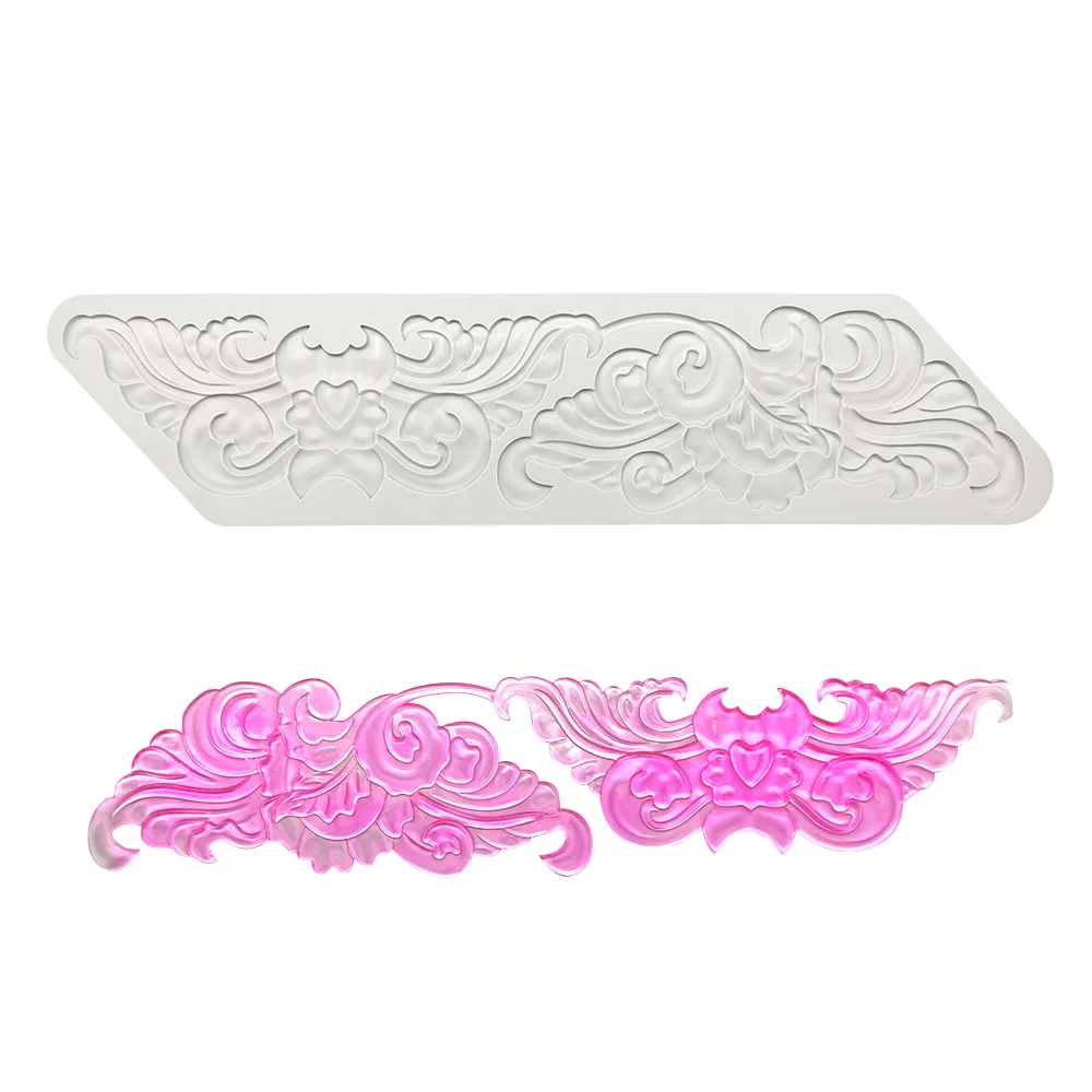 

베이킹 킹 винтажный тисненый дизайн в облаке впечатляющий кружевной коврик для торта инструменты для украшения тортов из мастики силиконовая форма для выпечки