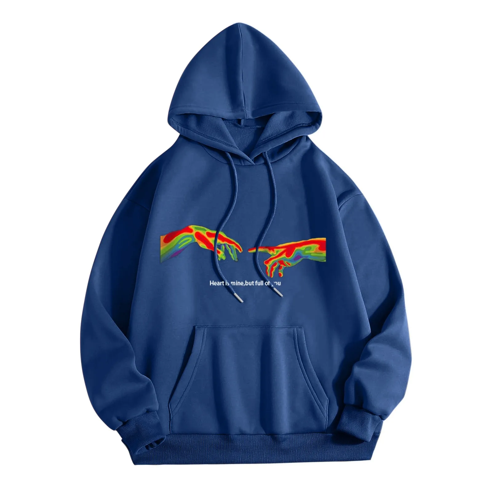 

Hoodies Sweatshirt Women Infrared Adam Hand Graphic Pullovers Streetwear Style Aesthetic Grunge Sweetshirts For Autumn Spring