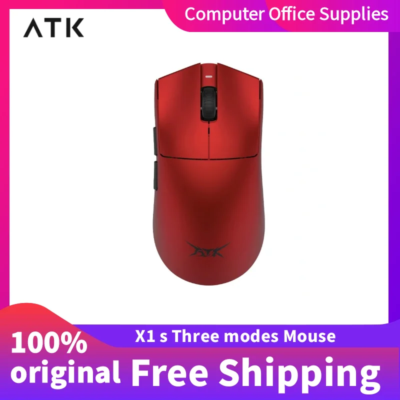 Фото Новая беспроводная легкая игровая мышь ATK X1 SE Starlight с сенсором PAW3395, 26K DPI, поддержкой Hub Page Driver, частотой 1000 Гц, аксессуары для ПК-геймеров №4