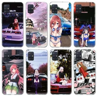 vaporwave car girl anime case funda for samsung galaxy a51 a71 a42 5g a50 a70 a30 a40 a10s a20e a91a6 a7 a8 a9 phone cover coque
