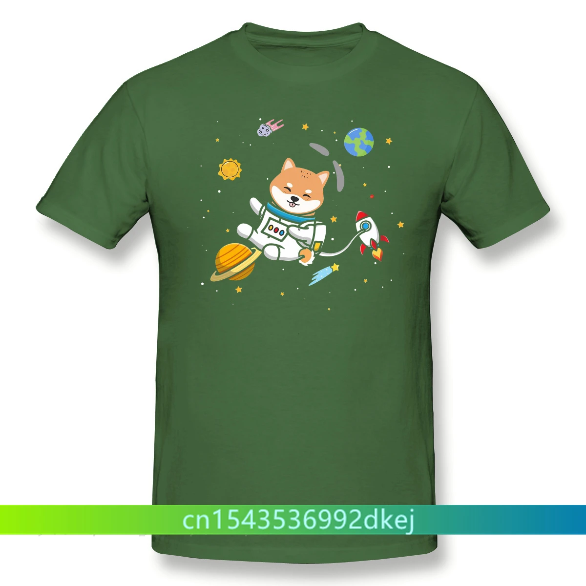 

Shib Coin Shiba Doge Killer 2021 New Arrival TShirt Doge Dogecoin Space Unique Design Crewneck Cotton for Men Shirt