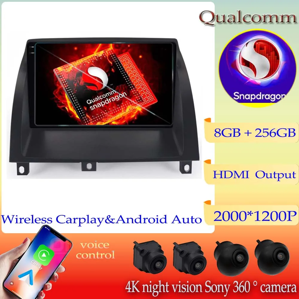 

Автомобильный мультимедийный проигрыватель Qualcomm Snapdragon Android 13 с GPS-навигацией для ROVER MG3 2010 2012 2013 -2016 стерео BT