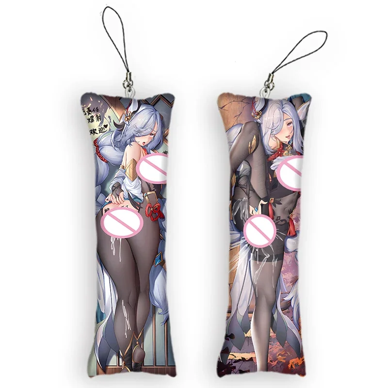 Мода Genshin Impact Shenhe тематический персонаж косплей мини брелок Dakimakura аниме