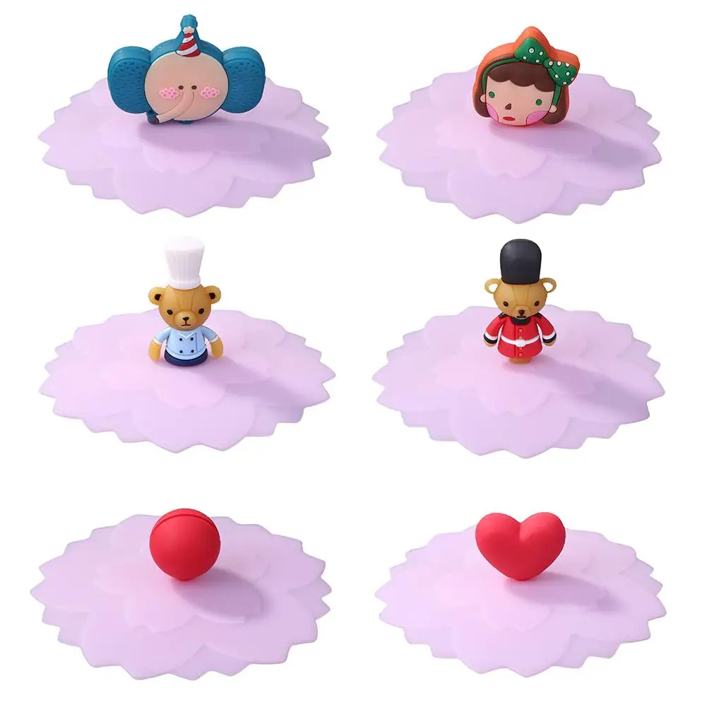 

Силиконовая крышка для чашки, термостойкая Прозрачная силиконовая крышка розового цвета, для защиты от пыли, многоразовый инструмент для к...