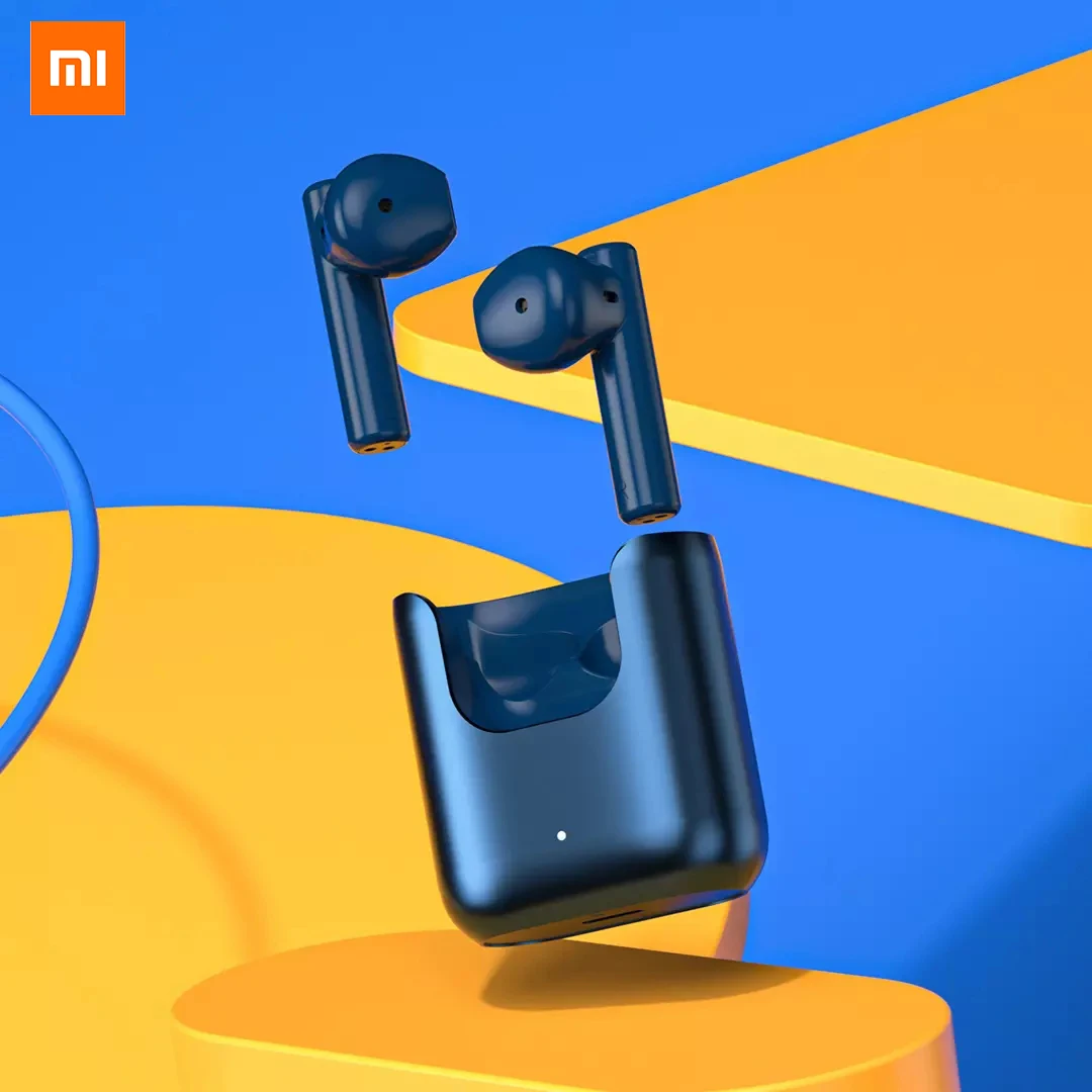 

Xiaomi QCY T12S True Wireless Binaural Stereo Bluetooth ANC Headset Blue Open charging compartment push-pull pick and place