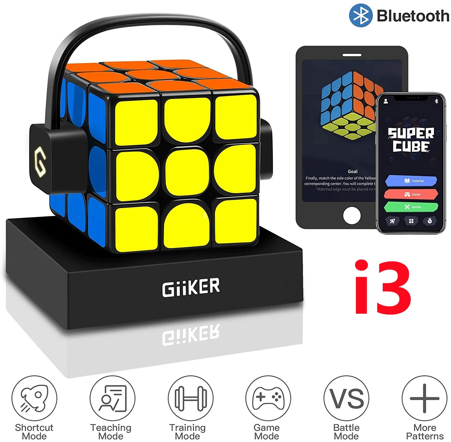 

Головоломка i3 Giiker ToysAI, умный оригинальный Xiaomi YOUPIN Super Cube Smart Magic, магнитный, Bluetooth, синхронизация с приложением