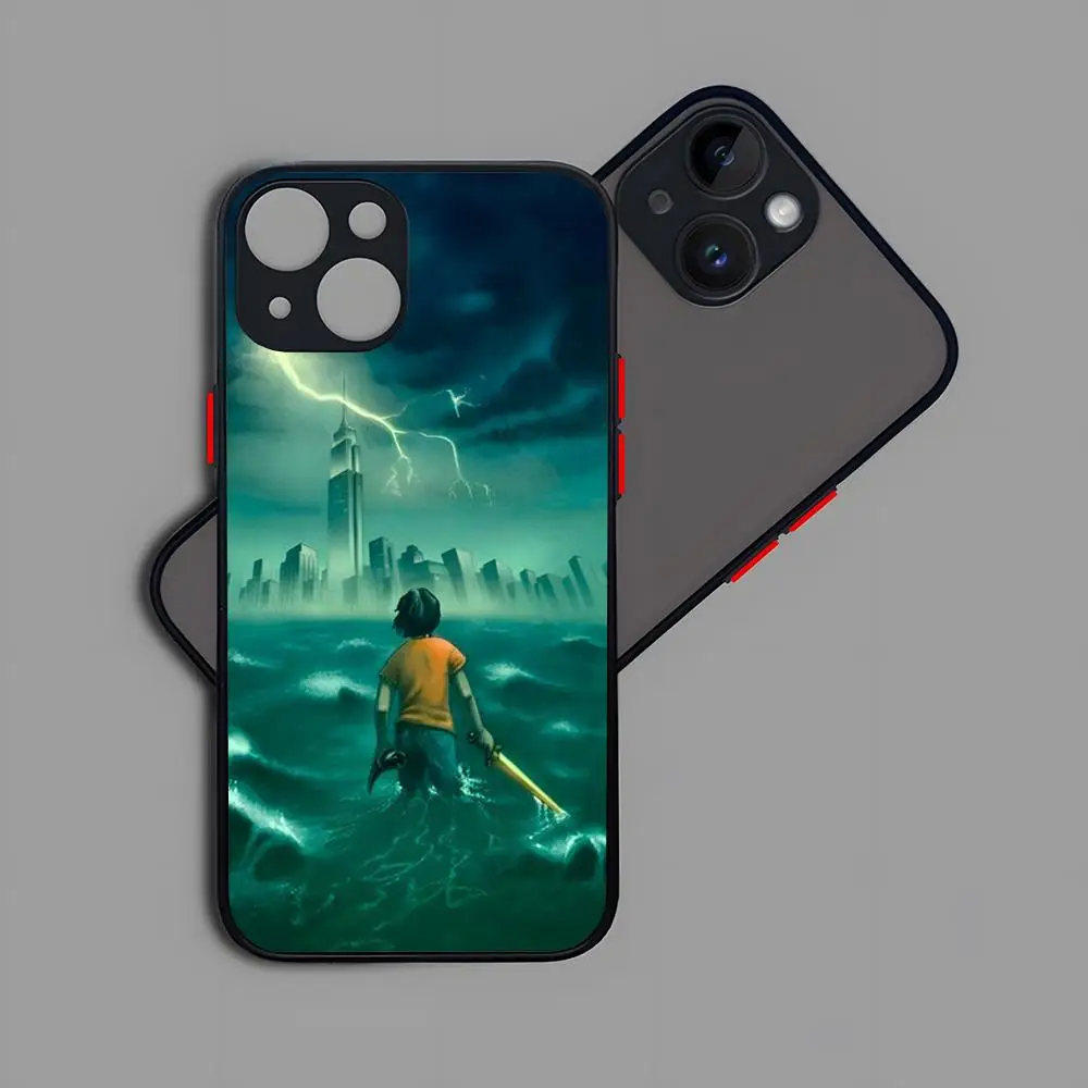 Чехол для телефона P-Percy Jackson с рисунком матовой прозрачной задней панели IPhone 16 15 14