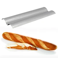 234 baking tray practical cake baguette mold pans groove waves bread baking tools new french bread baking mold bread wave