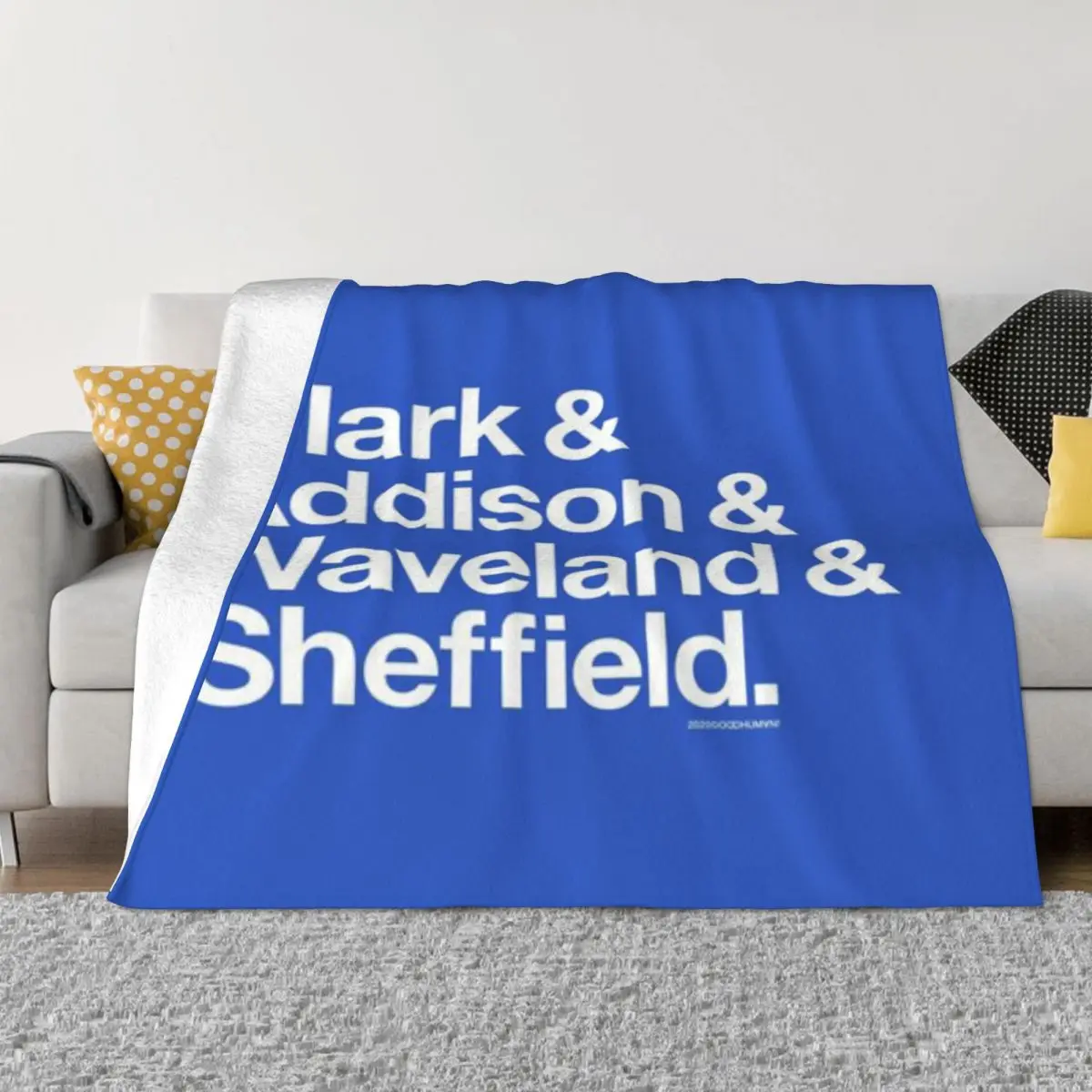 Clark Addison Waveland Sheffield Chicago ультрамягкое одеяло из микрофлиса