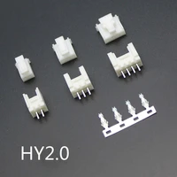 10sets 2 0mm with lock hy 2p 3p 4p 5p 6p 8p male socket female plug terminal block connector