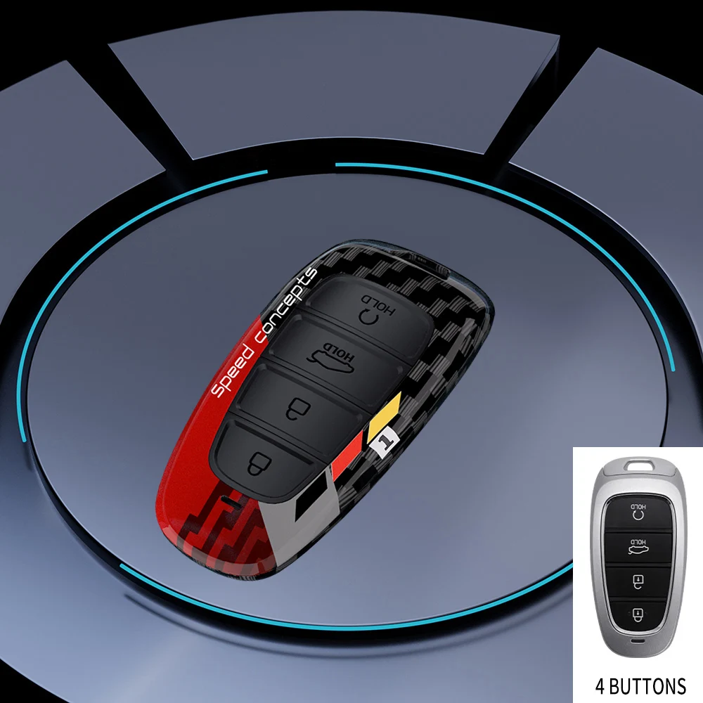 Чехол для ключа автомобиля с граффити для Hyundai Solaris Sonata Hybrid NEXO NX4, новый Grand Santa Fe Tucson 2020 2021 2022 2023, аксессуары