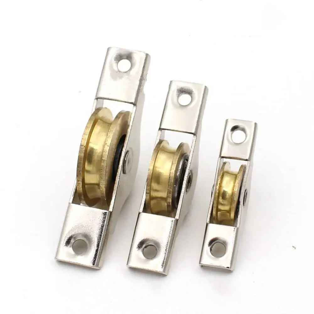 Прочные стальные ролики для дверей сарая железные серебряные направляющие