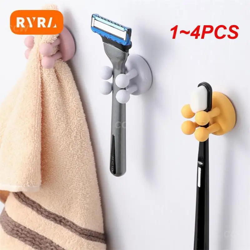 Силиконовый держатель для зубной щетки 1-4 шт.