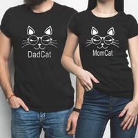 mommy daddy cat matching shirts mommy and me tee matching family tshirt gothic 90s happy valentines day tops aesthetic