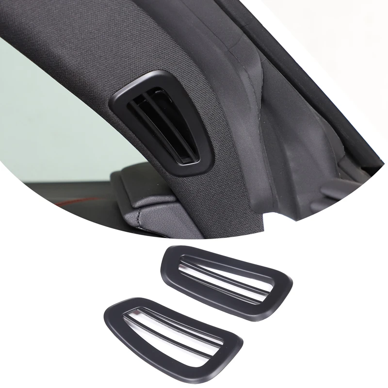 

3 Style ABS Plastic Car A Pillar Air Condition Outlet Vent Frame Trim Cover For Chevrolet Corvette C8 Stingray Z51 Z06 2020-2023