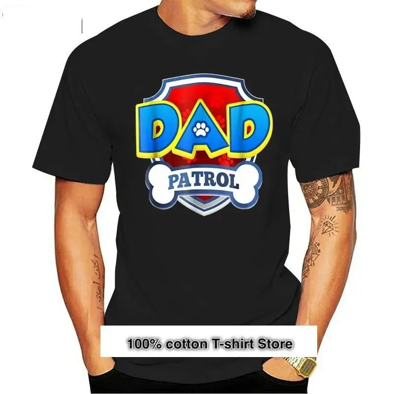 

Camiseta negra de la patrulla canina, ropa personalizada de algodón, para fiesta de cumpleaños, regalo divertido, talla S-3Xl