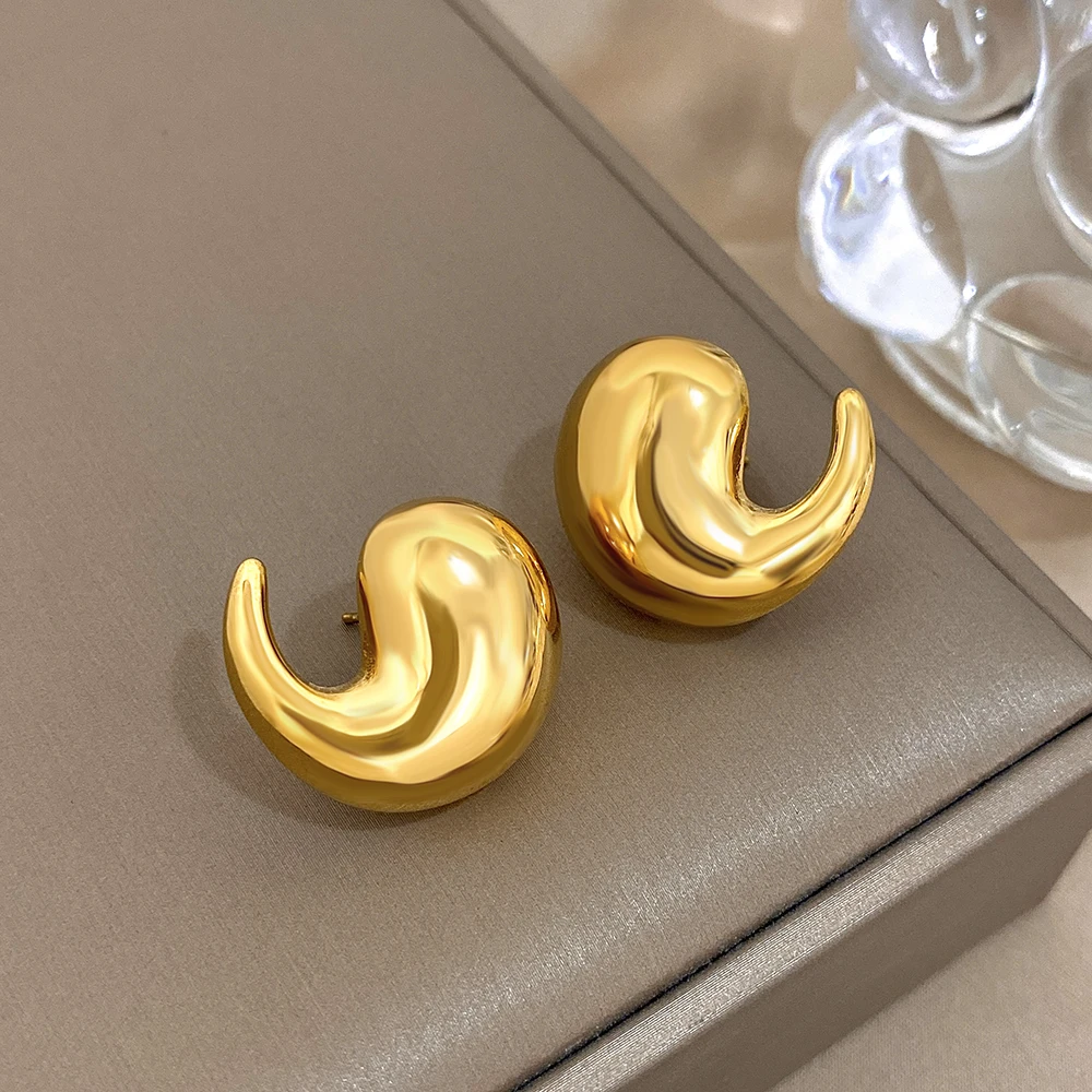 Женские серьги-гвоздики из нержавеющей стали 1 пара