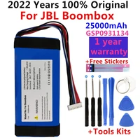 100 original new 25000mah gsp0931134 01 battery for jbl boombox player speaker batterie batteries tracking number with tools