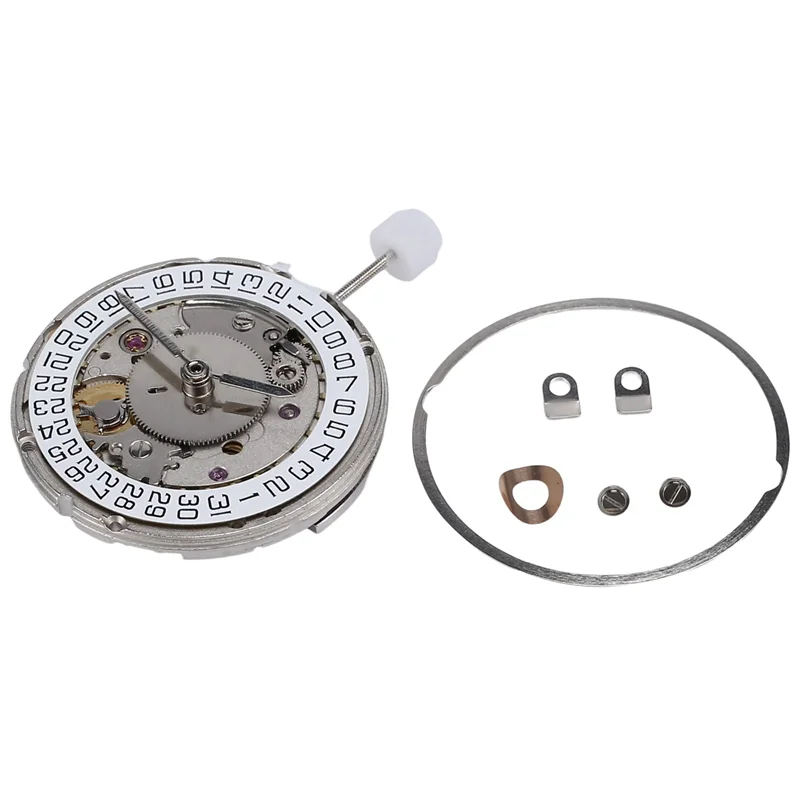 

4 Hands Watch Movement 25 Jewels 2836 Automatic Mechanical Watch Movement Date At 3 O'Clock for ETA 2836-2 GMT Silver