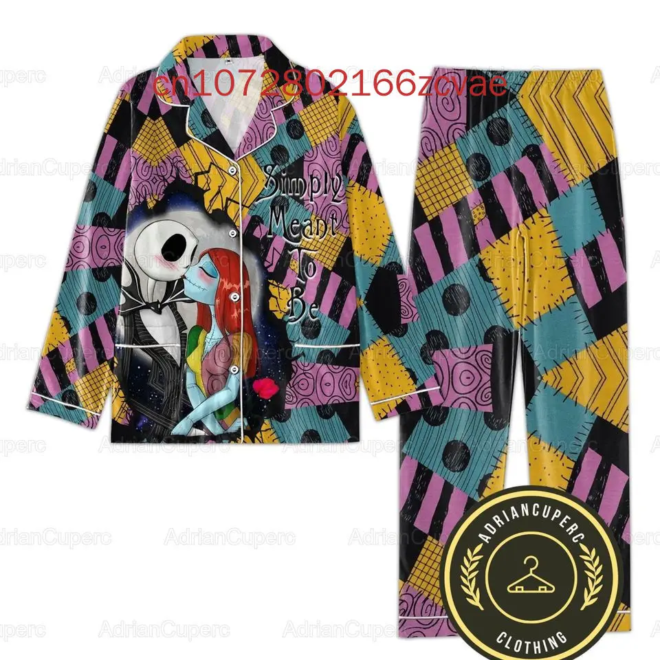 Осенние брюки с длинным рукавом Disney Рождество Салли комплект из двух предметов