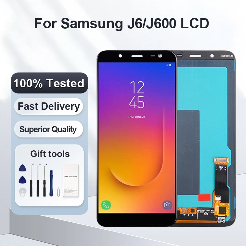 

1Pcs 5.6 Inch For Samsung Galaxy J600 Lcd J6 2018 Display With Touch Screen Digitizer J600G J600F Assembly Free Shipping