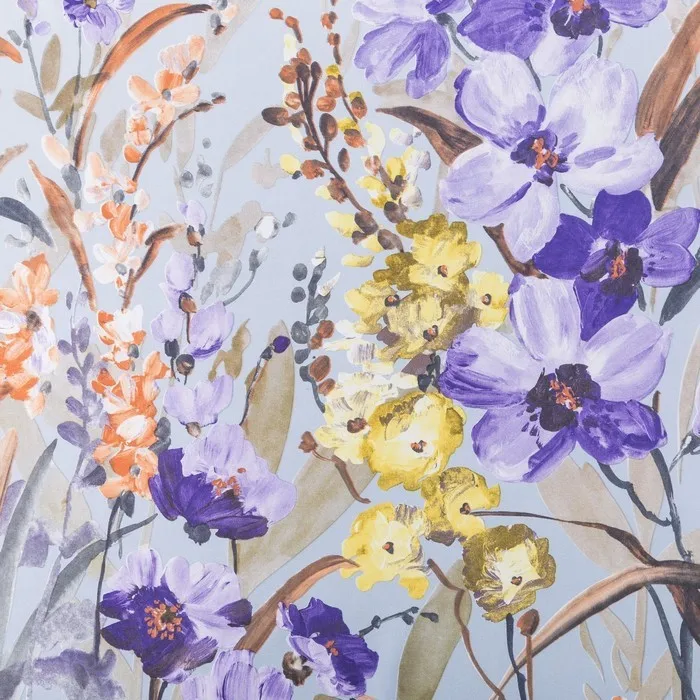Blind curtain Ethel &quotwatercolor&quot Color Purple 145*265 cm pl. 210g/m2 100 P/E | Дом и сад