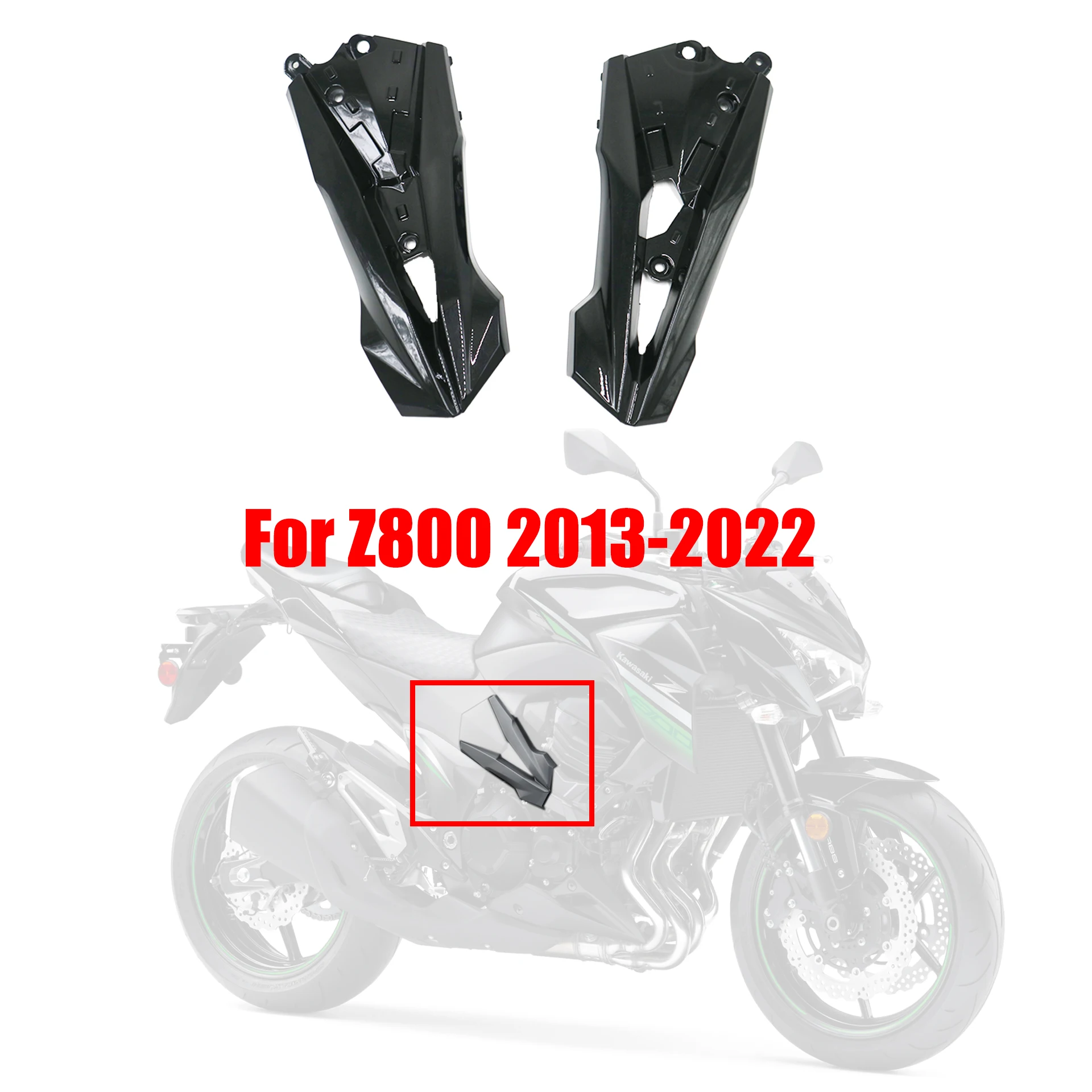 

Motorcycle Fairings Body Sides Of The Engine Cover For KAWASAKI Z800 2013 - 2022