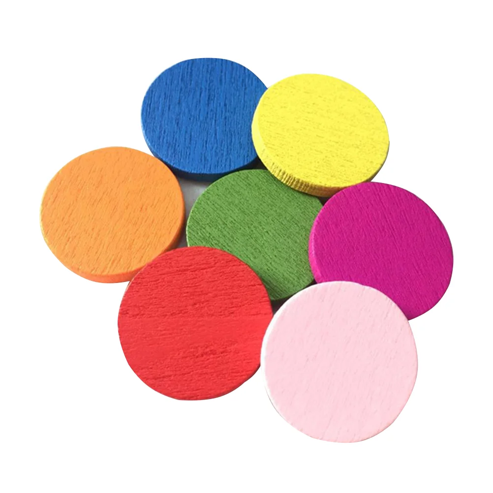 

Wood Round Disc Counting Math Wooden Chips Bingo Piece Discs Pieces Colorful Decor Diy Color Circle Circles Manipulatives