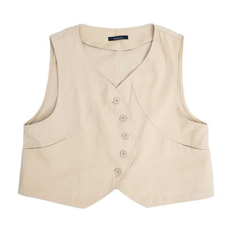 [Распродажа] Японская мода Домашний жилет-карго в стиле ретро Женская верхняя