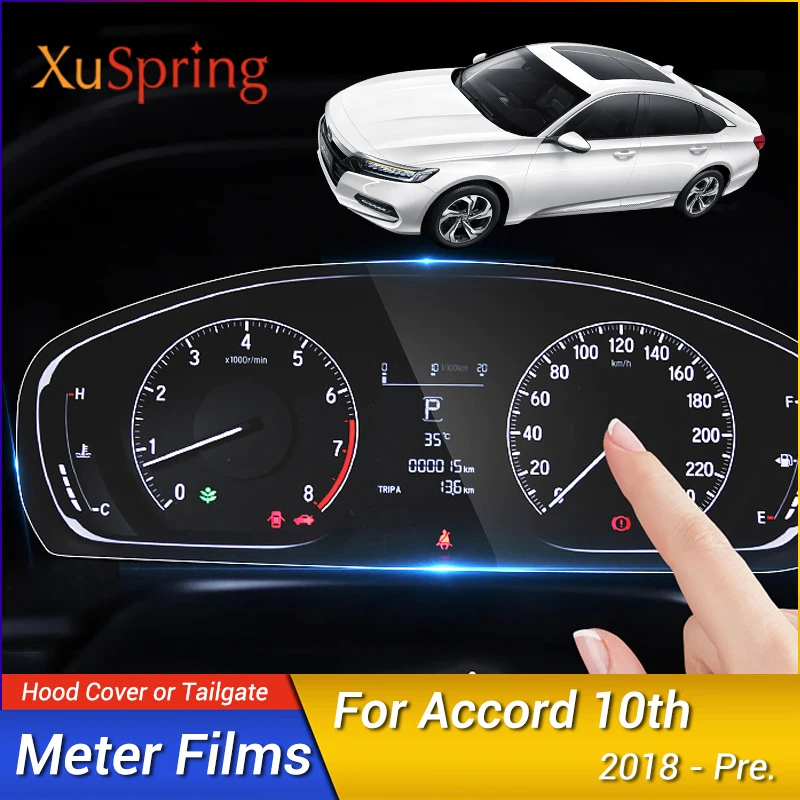 

Car Instrument Membrane Protective Film for Honda Accord 2018 2019 2020 2021 2022 Driving Dashboard HD Flexible Screen Protector