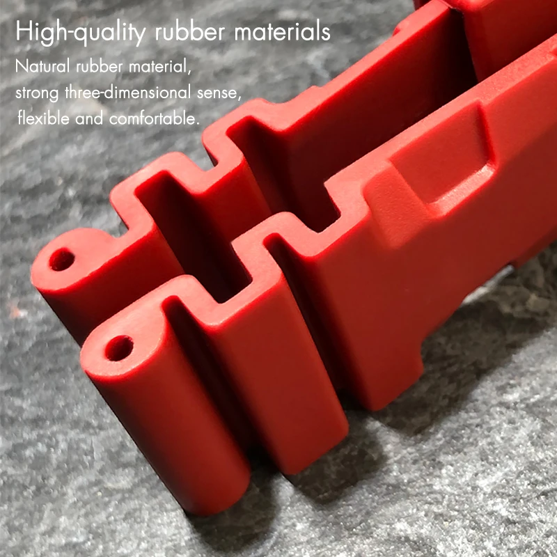 High Quality 22mm 24mm 26mm Nature Rubber Watchband Fit for Panerai PAM Silicone Red Blue Watch Strap Waterproof Bracelets Tools