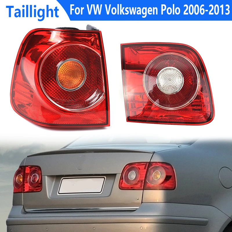 

Car LED Rear Tail Light Assembly For VW Volkswagen Polo Sedan 2006-2013 Brake Fog Lamp Warning No Bulb Car Accessories